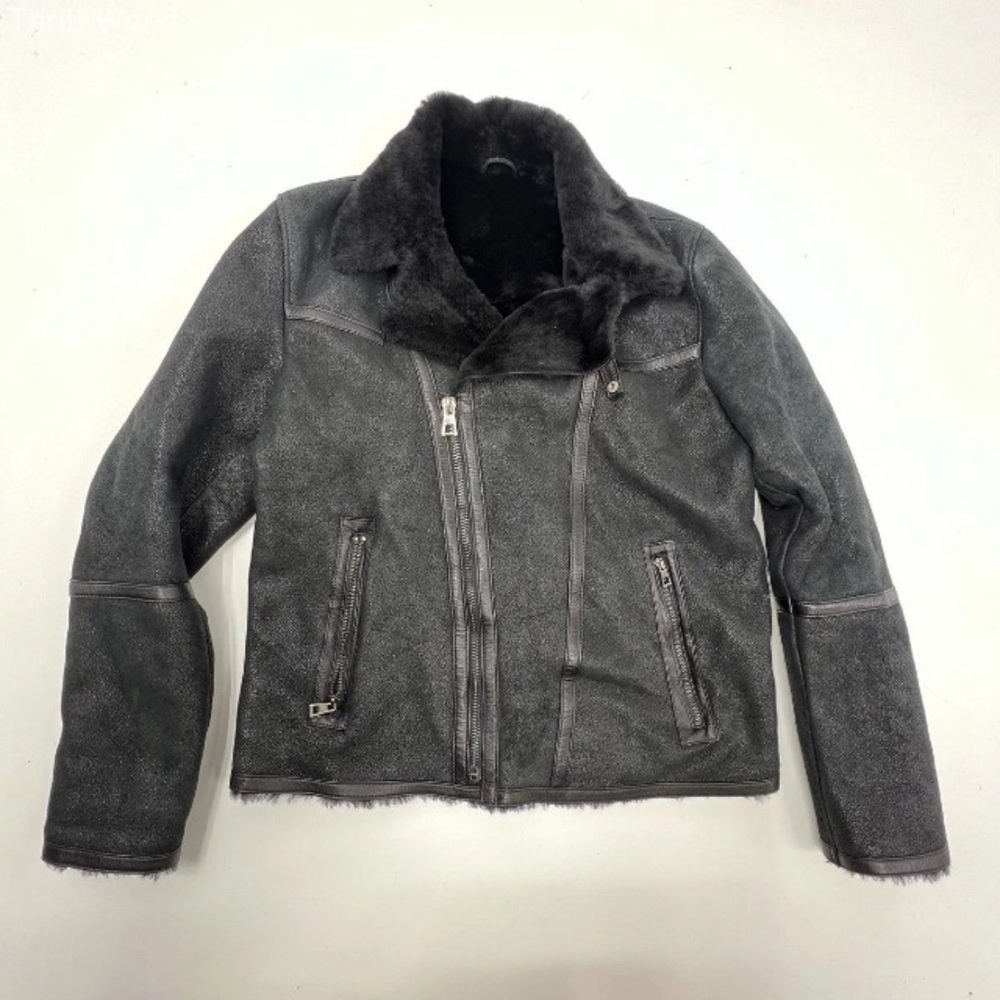 Genuine Lambskin Leather Women Shearling B3 Aviator Style Pilot Bomber Jacket